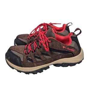 Columbia Ladies 6.5 Crestwood Waterproof Brown Hiking Low Trail Boots BL4595-267